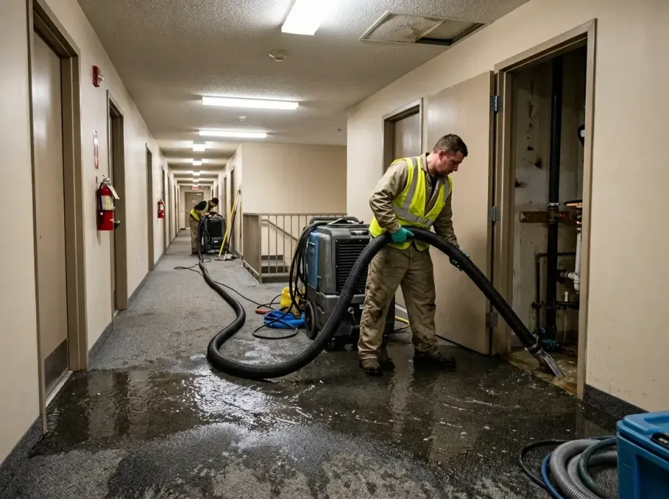multi-unit-apartment-hallway-f-005 — frequently asked questions, Emergency Burst Pipe Water Extraction & Removal in Hackberr…